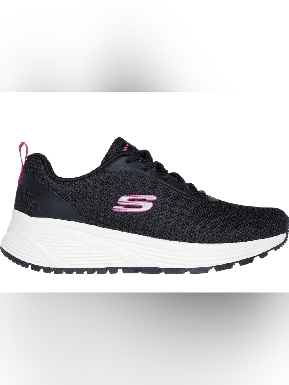 Skechers Women’s Sneakers Size 7.5 Black Pink Memory Foam NEW